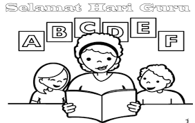 Teacher's day celebration each year represent a great tribute to the nation and society it on their deeds and contributions. Gambar Mewarnai Hari Guru