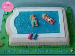 Pin By Nicole Adamou On Cute Cake Style Pool Party Cakes Pool Cake Pool Birthday Party