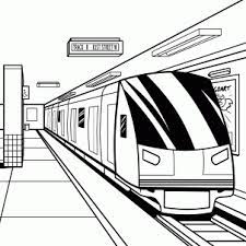 How To Draw A Subway Subway Train Step 18 Train Drawing Perspective Art Train Sketch