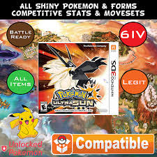 All released pokemon included (bulbasaur thru *zeraora). Unlocked Pokemon Ultra Sun All 807 Shiny Pokemon Max Items 3ds 60 00 Picclick