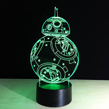 Star wars decor jetzt bestellen! Creative Star Wars Bb8 Robot Illusion 3d Night Light Led Table Lamp Bedroom Decor Lighting For Children Gift 3d Night Light Night Lightnight Light Led Aliexpress