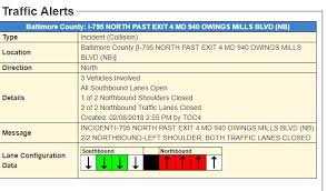 Crash Closes I 795 Near Owings Mills Boulevard Owings