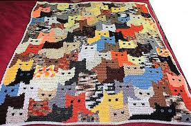10 free crochet patterns for cat there are dog people, and there are cat people, and while the dog people can dress their pets up in little outfits, dressing cats up is often…. Vintage Crochet Pattern Colorful Interlocking Kitty Cats Afghan Pdf Instant Digital Download Cat Lovers Blanket Throw Afghan 50x54 10 Ply Crochet Cat Pattern Afghan Crochet Patterns Crochet Patterns