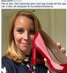 Annie lööfs markering mot greta. Lars Adaktusson On Twitter Jag Ater Hellre Upp Min Hogra Sko An Blir Ett Stodhjul At Socialdemokraterna Sade Annie Loof I En Expressenintervju I Oktober 2013 Https T Co P3vbhkdnfi
