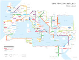 Ancient Rome S Roads Reimagined As A Modern Subway Map Transit Map Roman Roads Subway Map