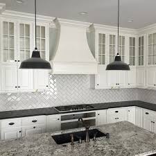 White herringbone subway tile kitchen backsplash. 35 Ways To Use Subway Tiles In The Kitchen Digsdigs