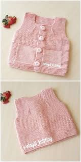 Cok Sik Resimli Anlatimli Orgu Bebek Yelegi Baby Knitting Patterns Orgu Bebek