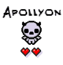 Binding of Isaac Cross Stitch Pattern Apollyon Character - Etsy