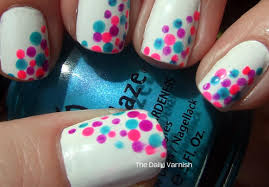And now, polka dots are also invading the nail art design world. Cute Polka Dot Nail Art Tutorial