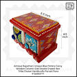Blue Pottery double Drawers
