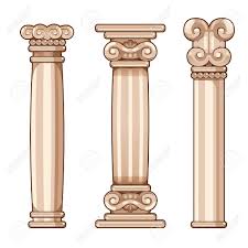 Cartoon Roman And Greek Columns For Interior And Exterior Greek Columns Ancient Greek Art Roman Cartoon