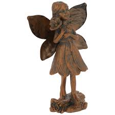 For trees, yard art, ornaments, and sculptures. Bronze Fairy Holding Flower Hobby Lobby 1176114