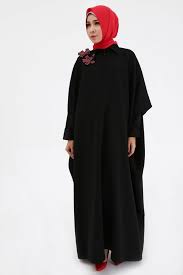 Berbagai ✔️model gamis hitam asli: 30 Model Gamis Hitam Polos Elegan Kombinasi Arab