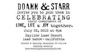 Commitment Ceremony Invitation Rubber Stamp Great For Diy Invitati Backyard Wedding Invitations Backyard Wedding Invitations Wording Wedding Invitation Wording