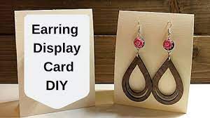 But really, any card making program with business card settings will do too. Earring Display Card Diy For Craft Fairs Youtube