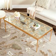By safavieh (9) alexis 45 in. Safavieh Rosalia Butterfly Glass And Gold Rectangular Coffee Table Fox2589a Rona