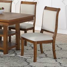 Wooden Dining Chair With Curved Back Set Of 2 Brown And White Wooden Dining Chairs Dining Chairs Cheap Dining Chairs