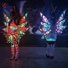 China Future Creative Butterfly Led Dance Costumes Wings Fairy Clothing Wl 0256 Manufacturer And Supplier Future Cre Wings Costume Dance Costumes Led Costume