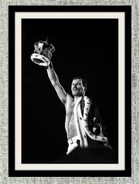Black And White Rock Music Freddie Mercury Framed Photograph Black And White Framed Photo Print Vintage Photograph Queen Photograph R Freddie Mercury Queen Freddie Mercury Rock Music