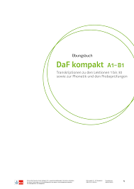Scopri ricette, idee per la casa, consigli di stile e altre idee da provare. Https Www Klett Sprachen De Download 5730 A08103 67618101 Dafkompakt Transkriptionen Ub Neu Eb Pdf