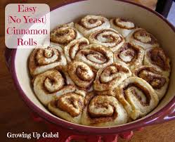 Easy No Yeast Cinnamon Rolls Growing Up Gabel I Must Try These Wonder If They Would Work Wi No Yeast Cinnamon Rolls Cinnamon Rolls Easy Dessert Recipes