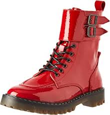 Amazon.fr : bottes rouges vernies : Chaussures et Sacs
