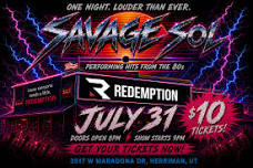 80s night at Redemption with Savage Sol!
