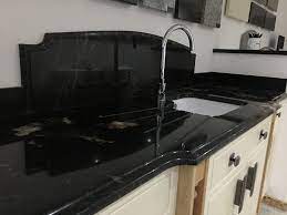 Black Granite With Ogee Edge Profile Granite Worktops Granite Worktop Kitchen Granite