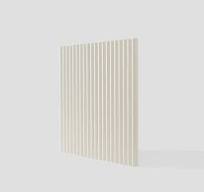 MB - LUNA (kość słoniowa RAL 1013) - Lakierowany panel ścienny 3D
