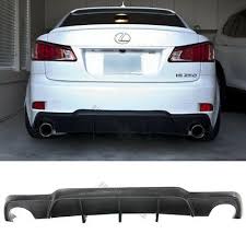 See how lexus vehicles match up against the competition. Fit For 06 13 Lexus Is250 Is350 Dmr Style Rear Bumper Lip Spoiler Diffuser Pu Ebay