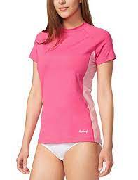 Baleaf Women S Short Sleeve Sun Protection Splice Rashgua Https Www Amazon Com Dp B071s2ypm9 Ref Cm Sw R Swim Rash Guard Swim Shirts Swim Shirts For Women