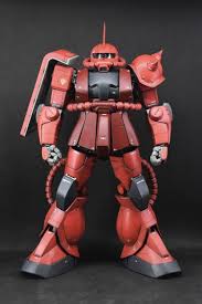 Gundam The Origin Ms 06s Zaku Ii Principality Of Zeon Char Aznable S Mobile Suit Red Comet Ver Hg 1 144 Scale Model Kit Entertainment Earth Gundam Big Robots Mobile Suit