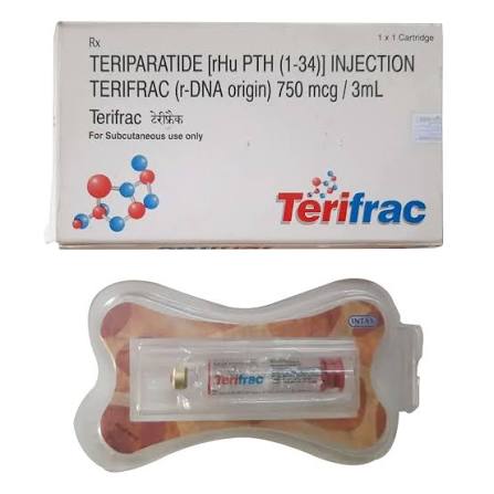 Buy Terifrac 750 mcg Injection 3 ml online | Uses, Side Effects, Price and substitutes | Apollo Pharmacy