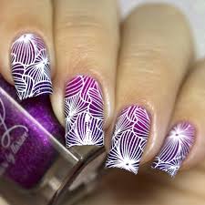 Cool Flower Line Stamping Nail Art Design Review From Bornprettystore Com Customer Nails Nail Designs Summer Stamping Nail Art
