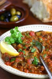 Moroccan Eggplant Salad Zaalouk Roasted Eggplant Salad Eggplant Salad Recipes