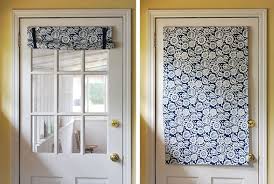 Using a magnetic curtain rod is a fantastic way to create a sense of personality on an otherwise uninteresting door. February 2011 Hernando House Door Curtains Curtain For Door Window Front Door Curtains