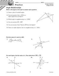 Angle Pair Relationships Worksheet Angle Relationships Worksheet For 10th Grade In 2020 Relationship Worksheets Angle Pair Relationships Angle Relationships Worksheet