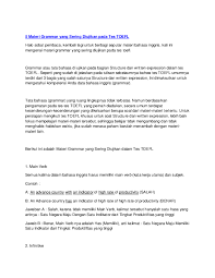 Selamat belajar, terimakasih telah mengunjungi idshool.net, semoga bermanfaat. Pdf 5 Materi Grammar Yang Sering Diujikan Pada Tes Toefl Ummi Nurrohmah Academia Edu