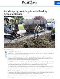 K & d landscaping, inc. Landscaping Company Boosts Bradley School Enterance K D Landscaping