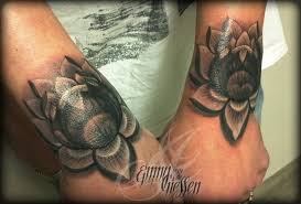 Black And Gray Lotus Flower Tattoos Black Gray Lotus Flower Tattoo Emmy Van De Giessen Black And White Flower Tattoo Black Lotus Tattoo Tattoos