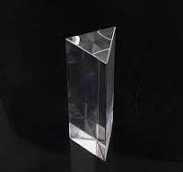 Personalizado cubo de cristal de vidrio triangular prisma transparente  prisma Triangular para venta