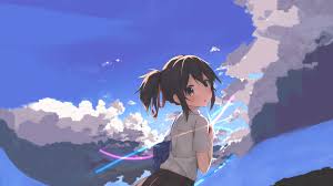 Select and click on your screen resolution below. Cloud Kimi No Na Wa Mitsuha Miyamizu 4k 5k Hd Your Name Wallpapers Hd Wallpapers Id 64694