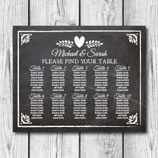 Chalkboard Wedding Seating Chart Printable Wedding Seating Chart Sign Table Seating Chart Rustic Wedding Decor Wedding Signage