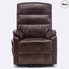 Marlow Leather Rise Recliner Chair In Brown Recliner Recliner Chair Chair