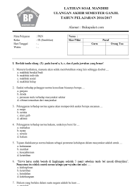 Check spelling or type a new query. Latihan Soal Uas Ipa Kelas 9 Semester Ga