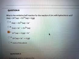Question Video: Describing The Correct Symbol Equation For The Reaction  Between Zinc Metal And Hydrochloric Acid | Nagwa