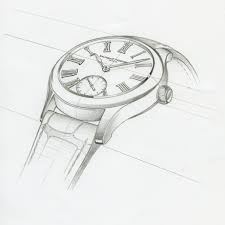 Fabrice Gonet Watch Sketch Wrist Watch Design Watch Drawing