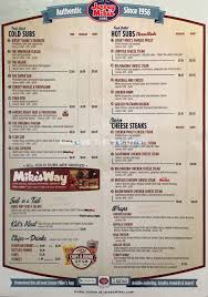 Find jersey mike's menu prices & most popular food items. Jersey Mikes Subs Carry Out Menu Chicago Scanned Menu With Prices