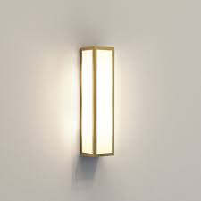 Candle wall sconce gold brass toilet. Astro New In 1178006 Salerno 2 Light Wall Fitting In Natural Brass Finish With White Glass Castlegate Lights