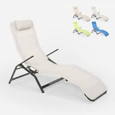 Par bonheur, ces meubles d'été ne sont pas rares sur le marché, et il est fort possible que vous ayez l'embarras du choix. Beach And Garden Design Chaise Longue De Plage Et De Jardin Pliante En Acier Pasha Luxury Couleur Gris Transats Chaises Longues Rue Du Commerce